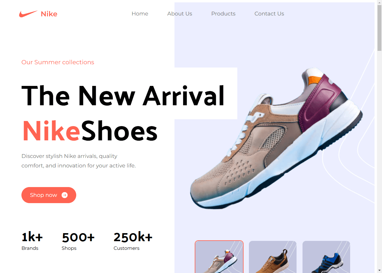 Nike Landing Page