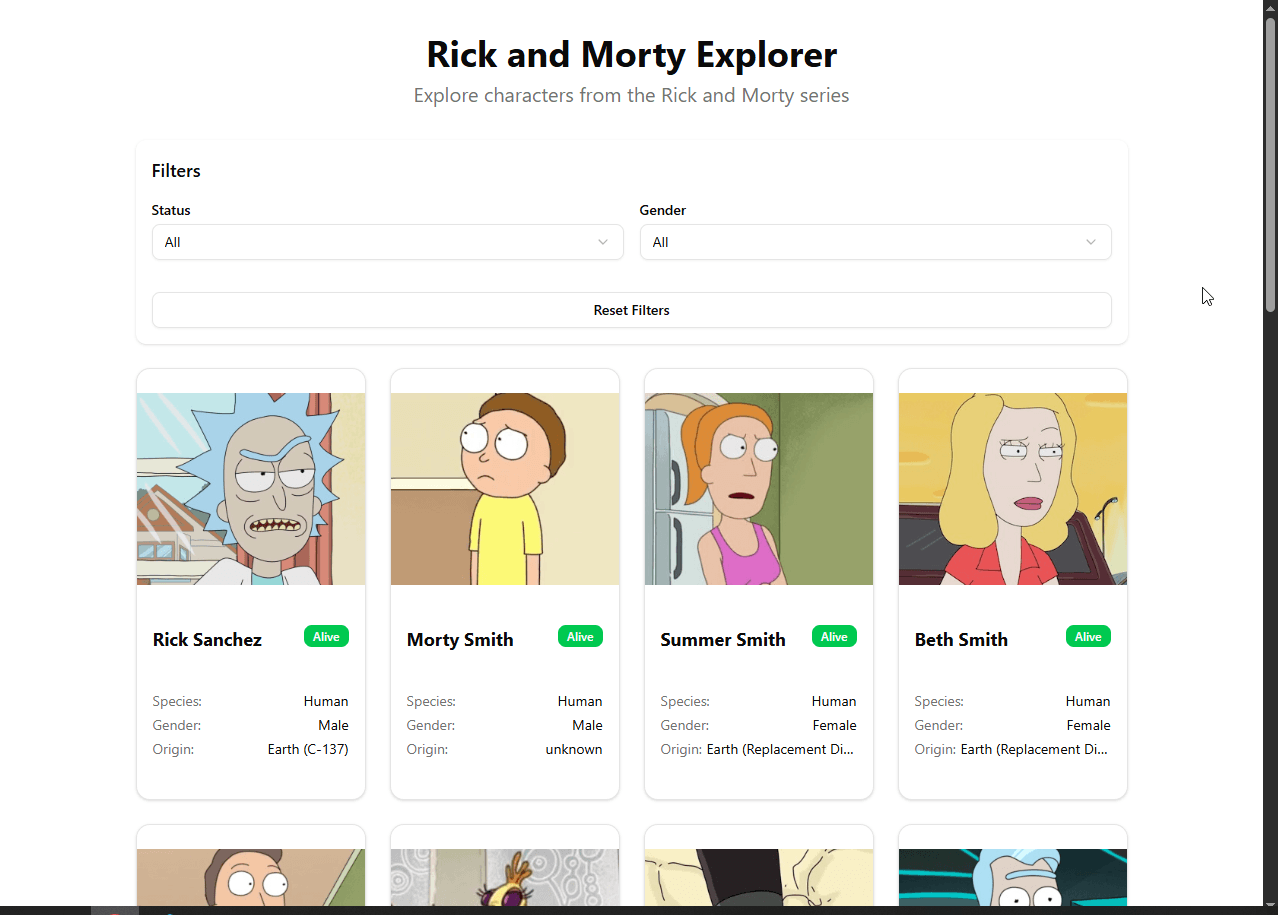 Rick & Morty Status Check